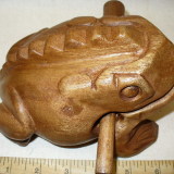 wooden frog